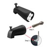 SENTO Slip On Black Universal Bathroom Tub Spout with Diverter,
