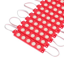 Q QINGCHEN DC 24 Volt LED Module 1.2 W Waterproof led Light Strip for Letter Advertising Signs with Tape Adhesive Backside (200pcs Pack,RED,DC24V)