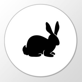 Huuraa Magnet Rabbit Silhouette Gift Fridge Magnet 59 mm Bottle Opener Rabbit Gift Idea