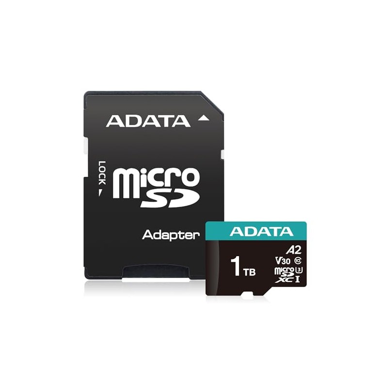 ADATA MICROSDXC 1TB CLASS10 Premier Pro V30 Retail A2 AUSDX1TUI3V30SA2-RA1
