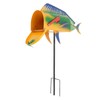 NOENNULL Largemouth Fish Mailbox Large Metal Mail Box Fish Shape