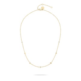 Liebeskind Tamaris TJ-0560-N-45 Necklace with Glass Stones IP Gold, Stainless Steel, Glass