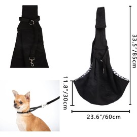 Puppy Sling up to 7.5 kg, Dog Carrier with Adjustable Shoulder Strap, Dog Carrier for Pets, Dog Sling Summer for Cats and Dogs