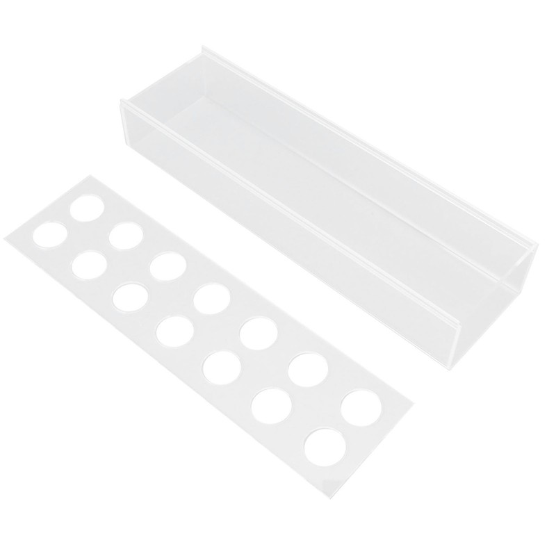 Clear Acrylic Vase Rectangular Elegant Centerpiece Flower Vase for Home