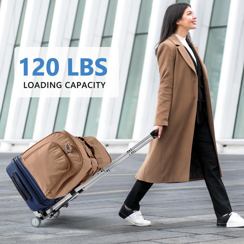 KEDSUM Mini Luggage Cart with Wheels Foldable, Lightweight Trolley Cart