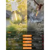 Larkvue 50FT(2x25FT) Solar String Lights Outdoor with Remote, Waterproof Dimmable
