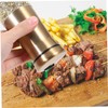 MAGICLULU Salt Pepper Shaker Set Stainless Steel Condiment Bottles Lids