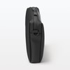 MUJI OHH66A4A Freely Combinable Storage Case, Rectangle, Thin, Small, Black/Approx.