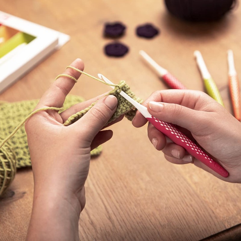 編み針 『エルゴノミクス かぎ針 17cm シトラスグリーン 6.0mm』