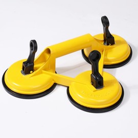 Greeverse Aluminum Heavy Duty Suction Cups - Glass Lifter for Large Glass, Windows, Tiles, Mirror,Granite,Floor Gap Fixer,Windshield Removal & Install Tool