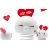 Hoptimist Baby Bumble LOVE white: Dekorationsfigur aus hochglanz Kunststoff