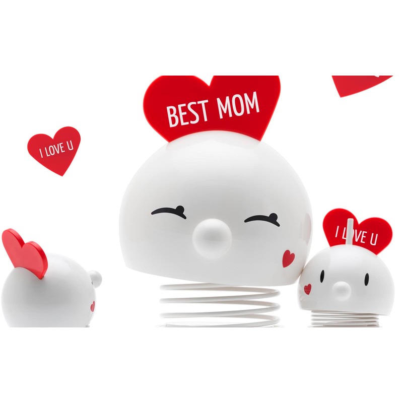 Hoptimist Baby Bumble LOVE white: Dekorationsfigur aus hochglanz Kunststoff