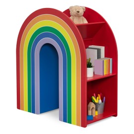 Delta Children Rainbow Bookcase – Greenguard Gold Certified, Multi