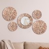 Wesiti 5 Pcs Boho Mother of Pearl Mirror Wall Decor