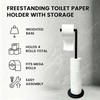TSMIMTS Toilet Paper Holders Free Standing with Weighted Base, Non-Slip