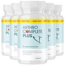 Arthro Complete Plus - Maxi Pack for Men and Women | 90 Capsules Contents per Tin - 5x