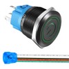 Gebildet 22mm Stainless Steel Push Button Switch, 12V-24V/5A, Power Symbol,