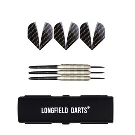 Engelhart Steeltip Darts Set (3 Bars), 23 Grams and 22 Grams Levels, Leisure, Semiprofessional, Professional (Look Tungsten 23 GR)