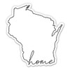 Squiddy Wisconsin Home - Vinyl Sticker Decal for Phone, Laptop, Water Bottle (3" Tall)