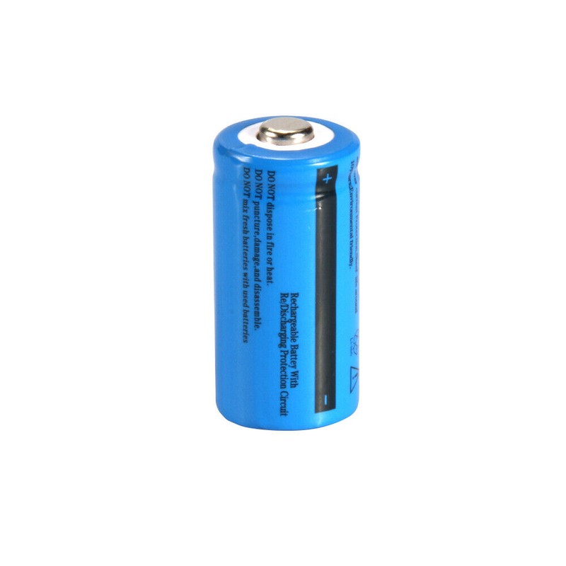 Ultrafire 2pcs 16340 Battery 3.7V Ultrafire 1800mAh Rechargeable Batteries Cell
