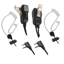 Two Way Radio Earpiece Transparent Security Headphones Walkie Talkie Earphone Compatible AVPH3 Earpiece with VOX-PTT Pair Not Compatible with Other Brands Such as Motorola or Kenwood