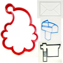 AJT LETTER TO SANTA CLAUS MAIL CHRISTMAS LIST SET OF 4 COOKIE CUTTERS USA PR1543