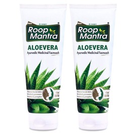 Roop Mantra Herbal Aloe Vera Face Wash for Men and Women, 115ml (Pack of 2)