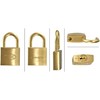 Wake Sangyo TWE VA-030 Keyed Cylinder Lock, Brass, 1.2 inches