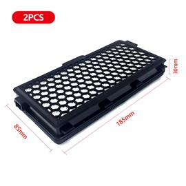 HAPPOW 2Pcs for Miele Active Air Clean 50 Filter for C2 C3,for Miele Spare Parts,HEPA Replacement, Compatible with S4 S5 S6 S8 Series, Ideal for Pet Owners, Enhanced Filtration Performance