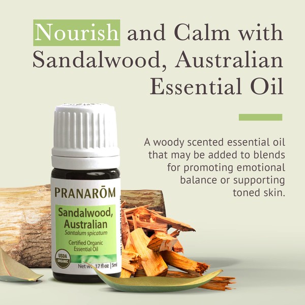 Pranarom Pranarom USDA Certified Organic Australian Sandalwood Essential Oil (5ml),