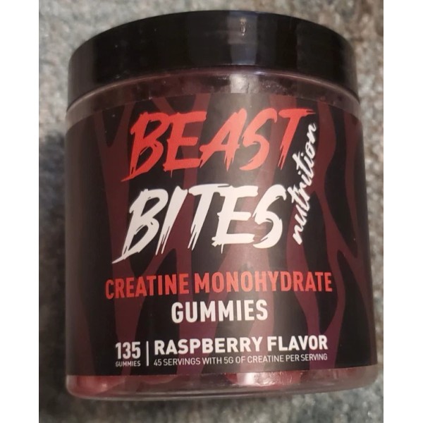 BEAST BITES Nutrition Creatine Monohydrate Gummies 01/27 workout supplements