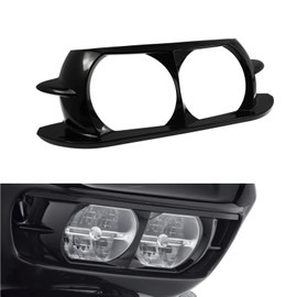 HCmotorku Motorcycle Headlamp Headlight Trim Cover Bezel Fit for Harley Touring Road Glide 2015-2022 Black