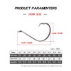 FOLANDO 150 PCS Fish Hooks, Eyed Sea Fish Hooks Carp