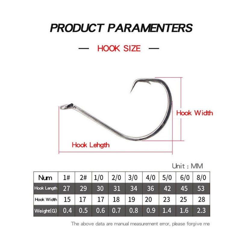 FOLANDO 150 PCS Fish Hooks, Eyed Sea Fish Hooks Carp