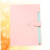 Operitacx Folder Snap Closure Plastic A4 File Folder 5 Expandable