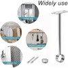 MACHSWON 25mm Dia,300mm Height,Wardrobe Pipe Bracket,Shower Curtain Rod Lever Support
