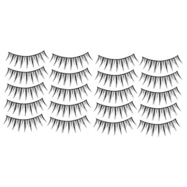 Baluue Sets Natural Looking False Eyelashes Pack Fluffy Lightweight Reusable Easy to Apply Pairs