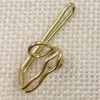 Ucatcher 100 Pack Metal Curtain Header Tape Drapery Hooks, Gold