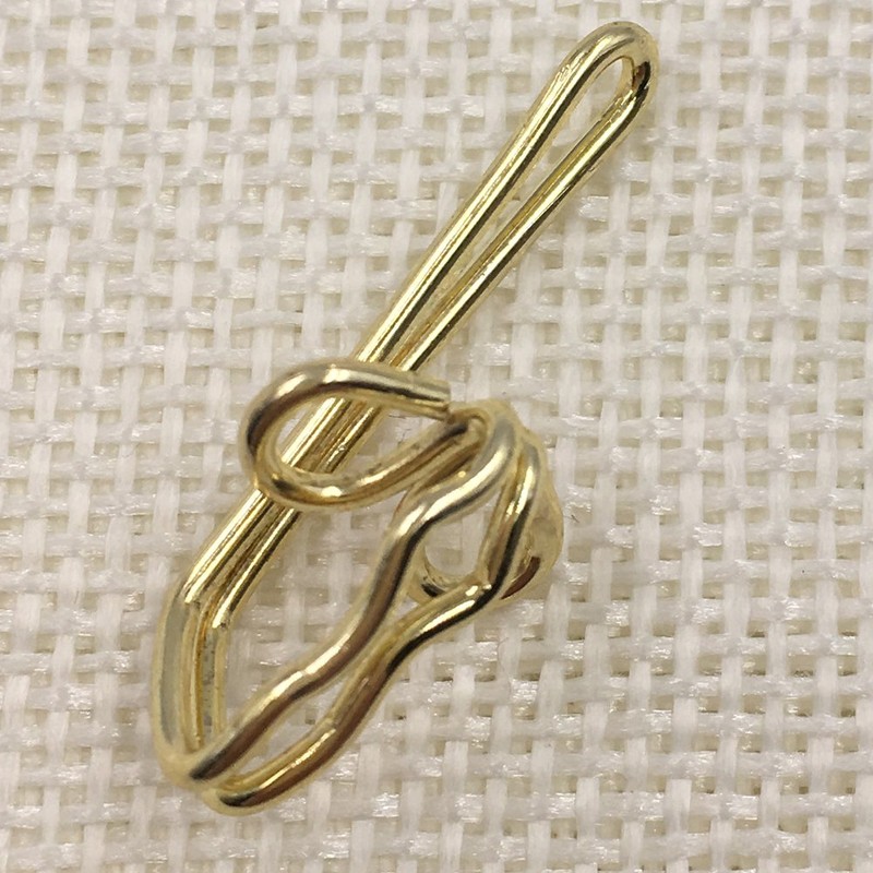 Ucatcher 100 Pack Metal Curtain Header Tape Drapery Hooks, Gold