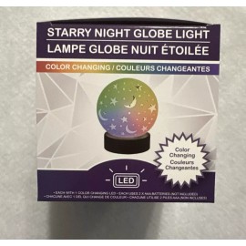 Globe Starry Night Globe Light Multi Color Changing 7 Colors LED USA Seller Free Shipp
