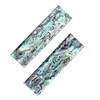AOHOCA 2pcs Nature Bobbe Abalone Shell Pattern with Acrylic Scale