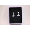 GTKIKM Fashion Earrings Sense of Light Luxury Fan-Shaped Temperament Earrings