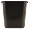 Rubbermaid Commercial Products Resin Wastebasket/Trash Can, 7-Gallon/28-Quart, Black, Plastic, for