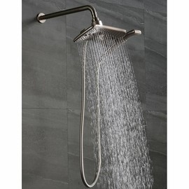 HEAD New "Bright Showers" Multi Function Rain Brushed Nickel Shower Head PSS3919-02