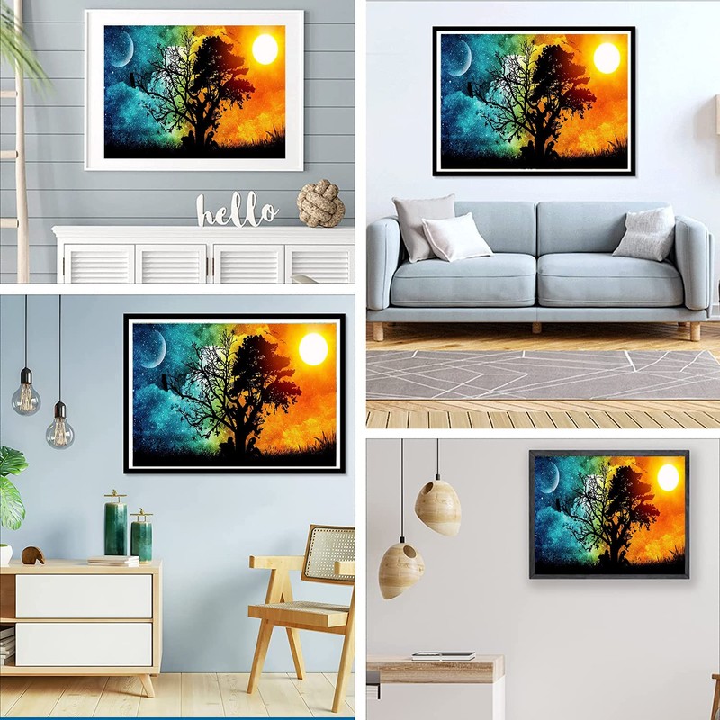 5D DIY Diamond Painting Kits Starry Sky Embroidery Rhinestone Cross
