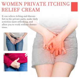 Itch Relief Cream, Private Antibacterial Cream, Pack of 3, Private Itch Relief Cream for Women, Gentle Cleansing of Odors, Feminine Itching Treatment Cream