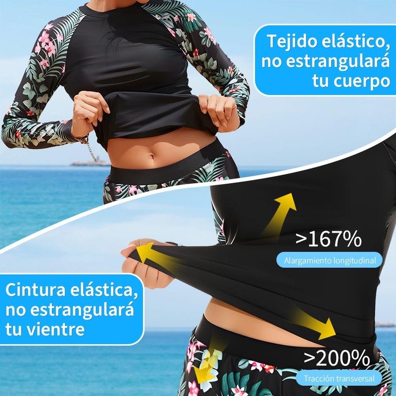 QMCZLA Trajes de Baño Mujer (MX/US, Alfa, Mediano, Regular, Regular,