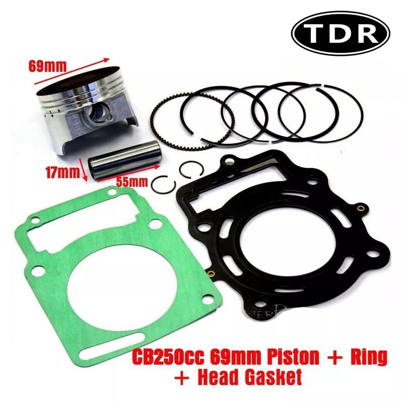 TDR 69mm Piston Ring Kit for Zongshen CB250 250cc Water
