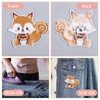 beinkmake 24Pcs Animals Embroidered Patches Woodland Animals Iron on Patches