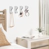 Qiuzido 4 Pack Coat Hooks for Hanging - Silver Self